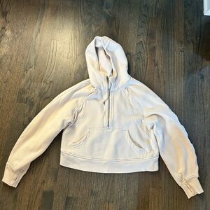 Lululemon cropped three quarters hooded scuba jacket